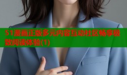 51漫画正版多元内容互动社区畅享极致阅读体验(1)